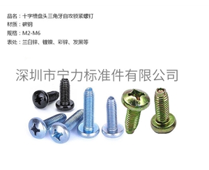 十字槽盤頭自攻鎖緊螺釘